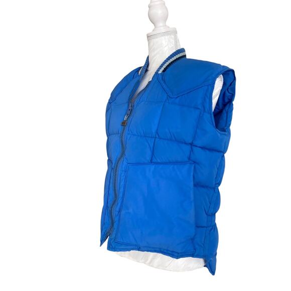 Vintage 80s Walls Blue Blizzard Pruf Down I Puffer Ski Winter Vest Size 40 - Picture 16 of 16